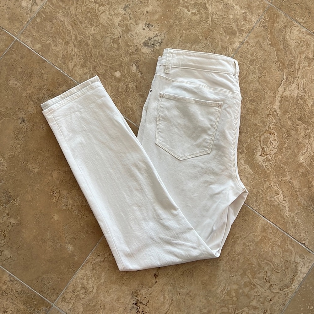 Ann Taylor white Denim Jeans pants size 10